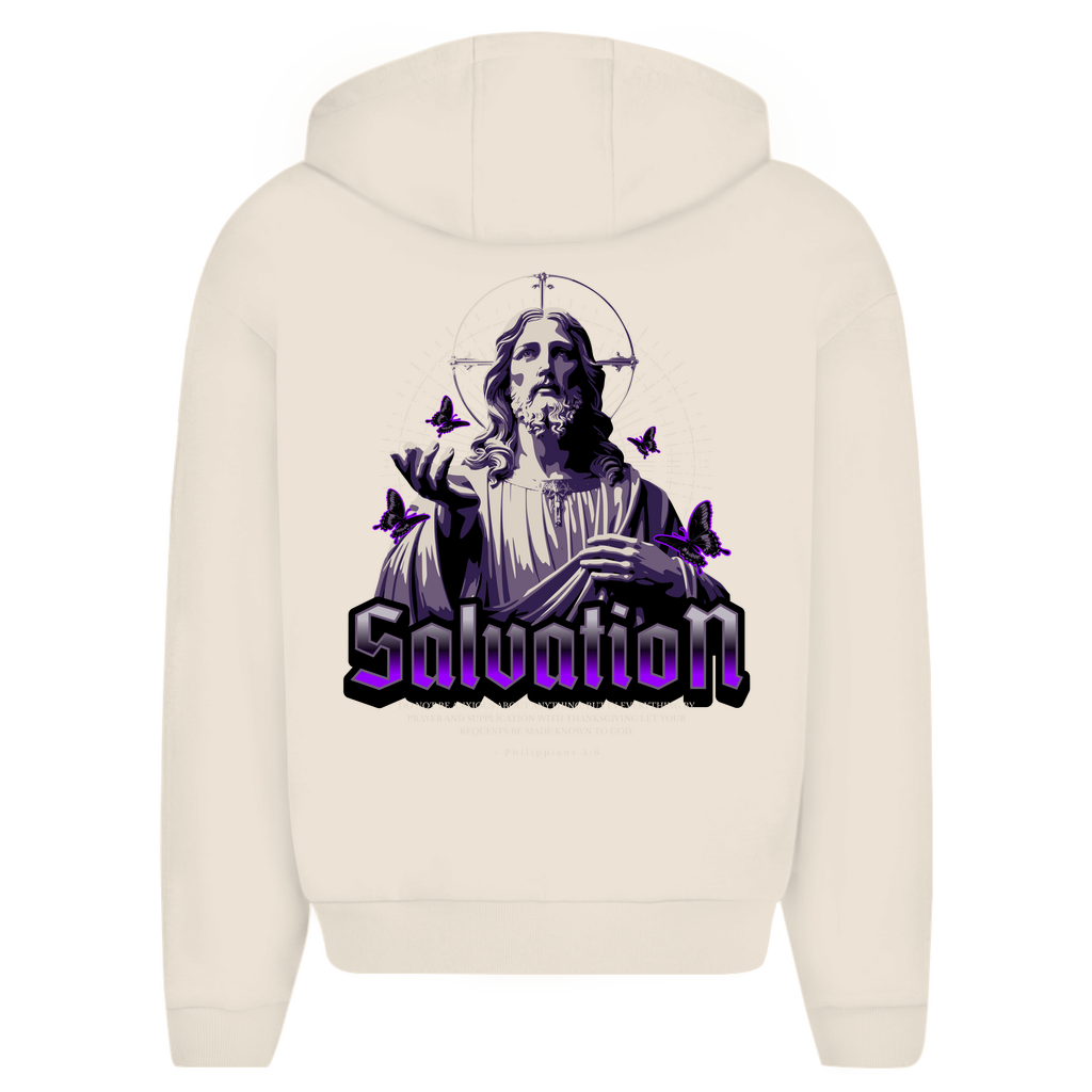 Herren Oversize Zipper Hoodie SALVATION