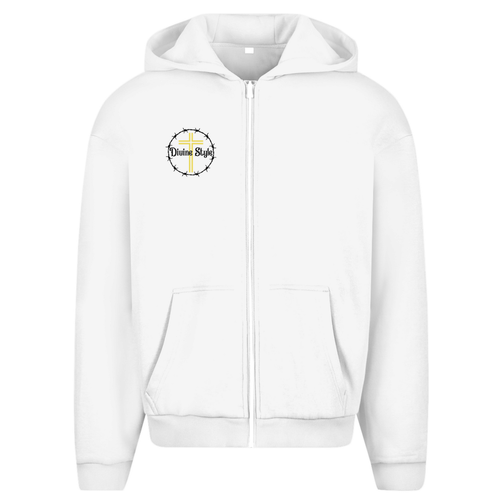Herren Oversize Zipper Hoodie