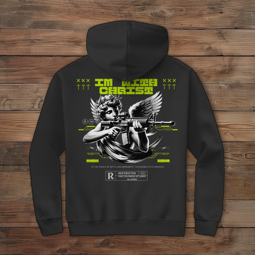 Herren Zipper Hoodie Angel