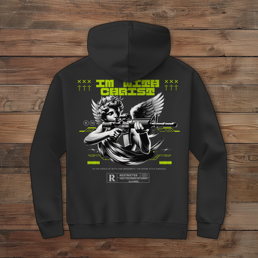 Herren Zipper Hoodie Angel