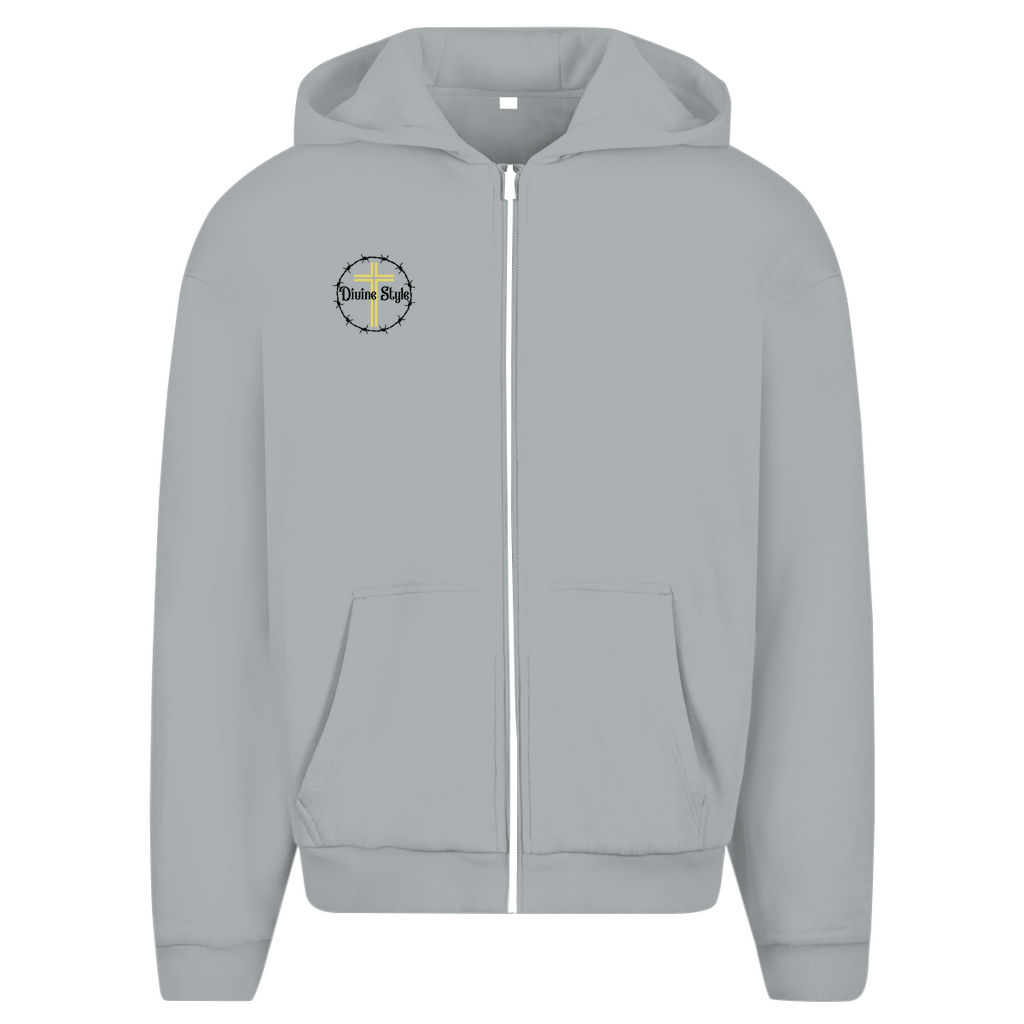 Herren Oversize Zipper Hoodie