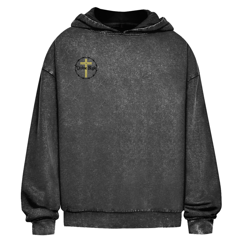 Oversize Washed Hoodie Angel