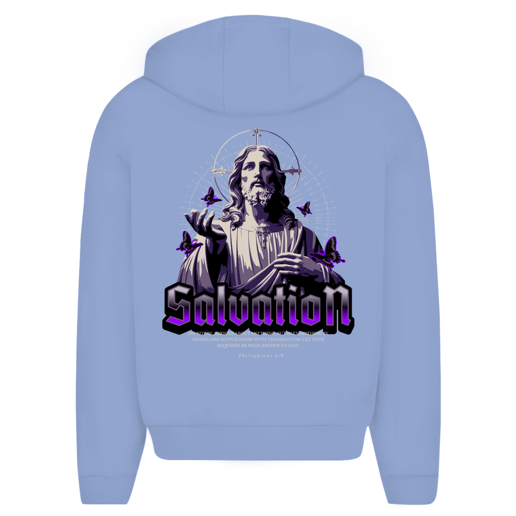 Herren Oversize Zipper Hoodie SALVATION