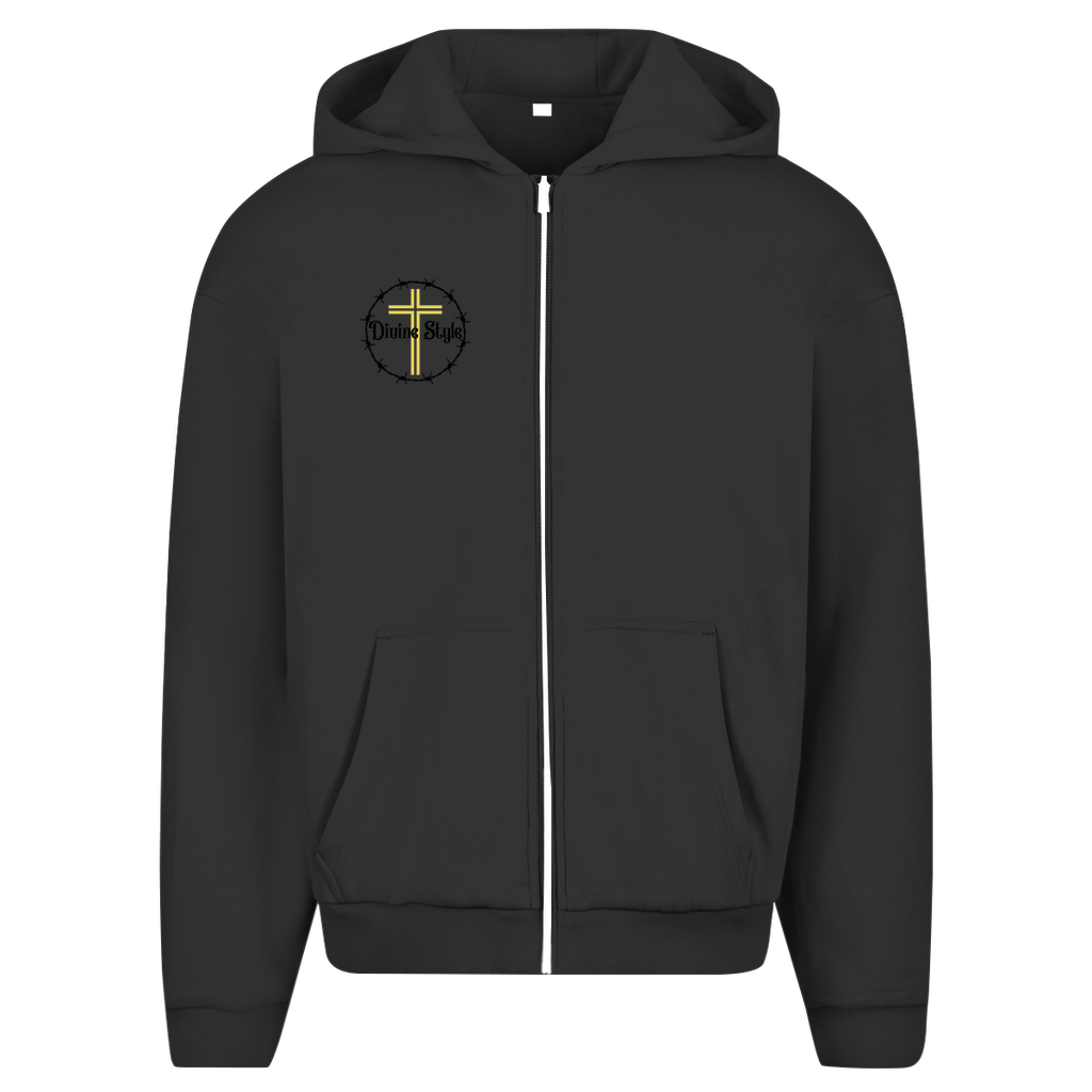 Herren Oversize Zipper Hoodie