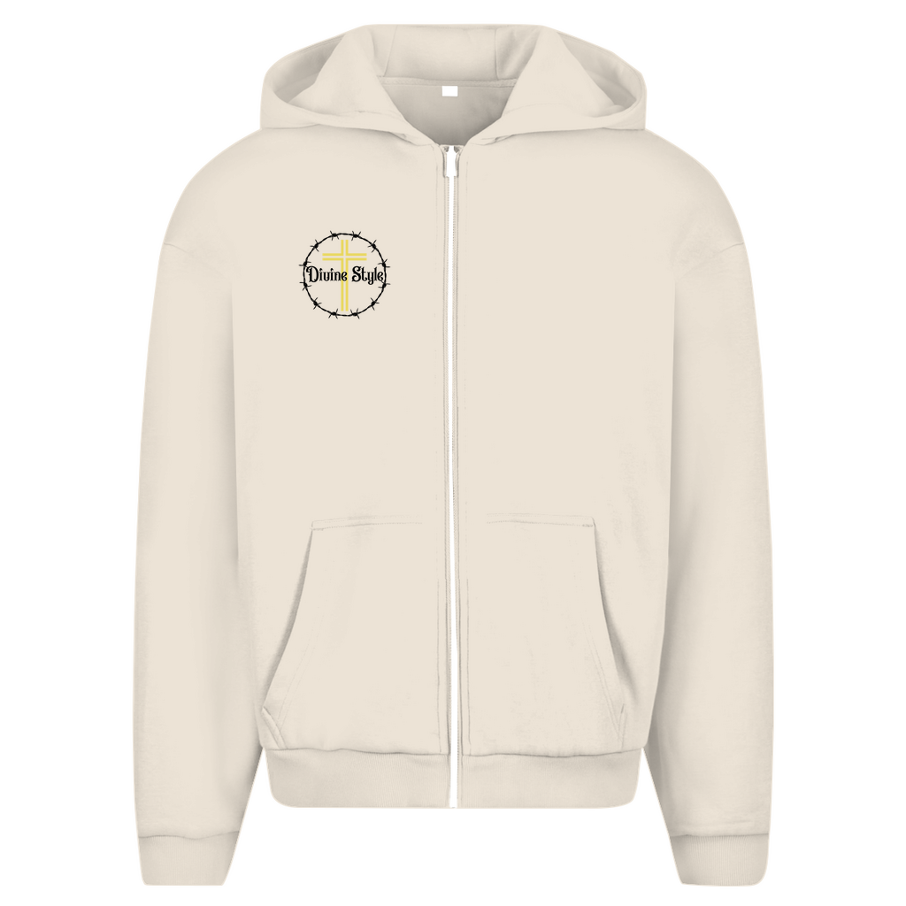 Herren Oversize Zipper Hoodie