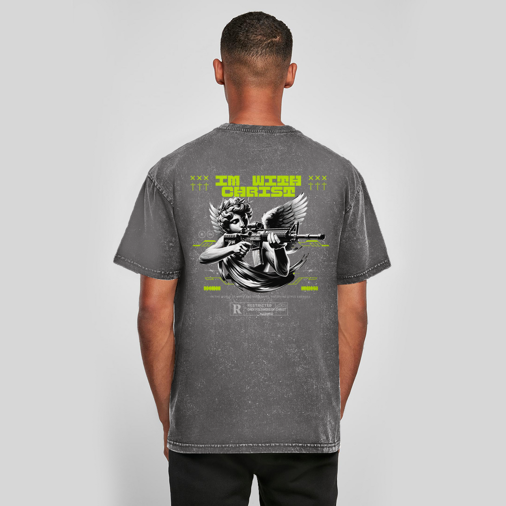 Oversize Washed T-Shirt Angel