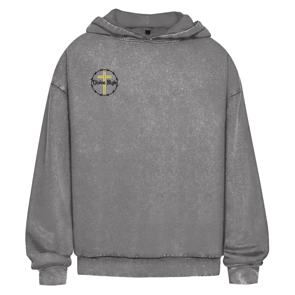 Oversize Washed Hoodie Angel