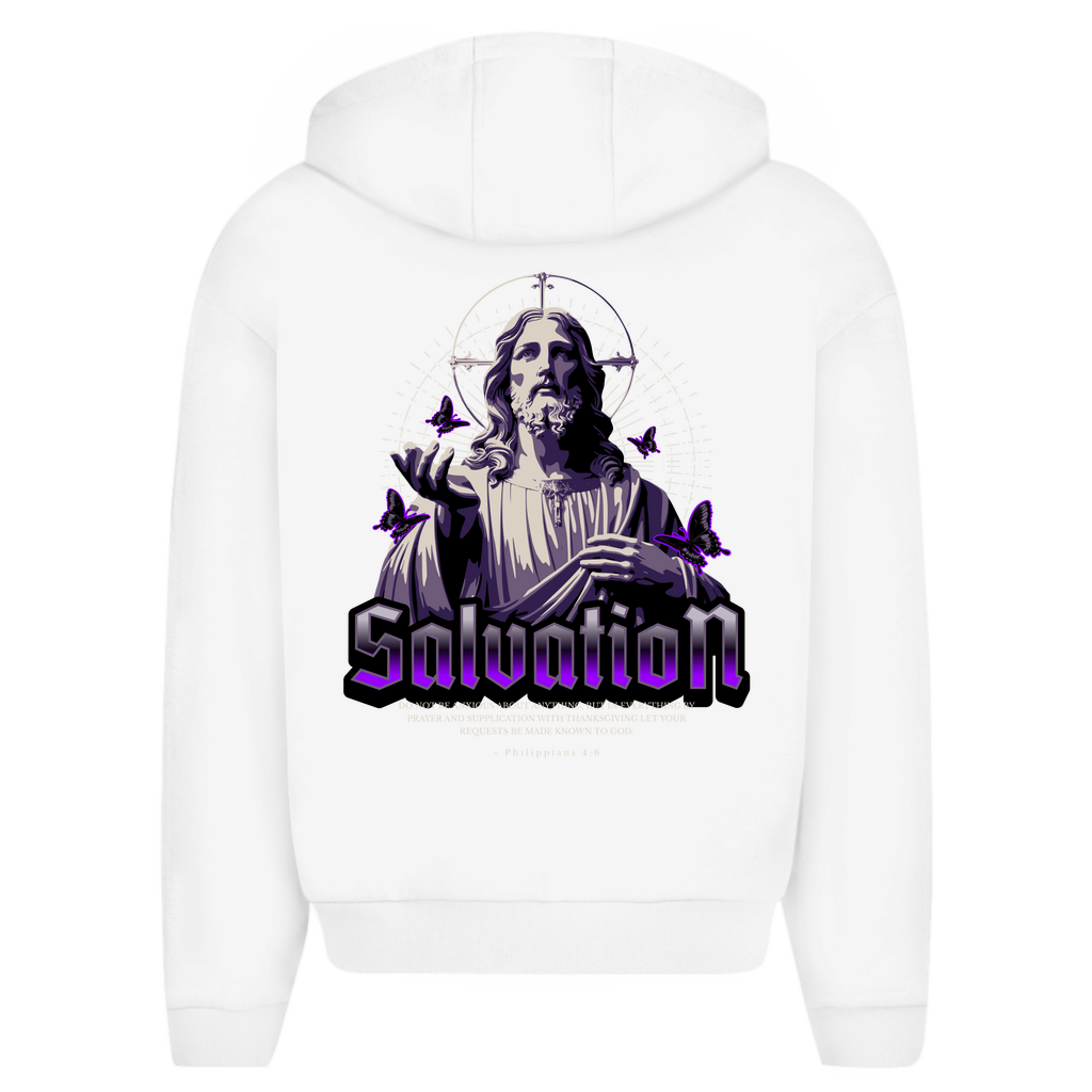 Herren Oversize Zipper Hoodie SALVATION