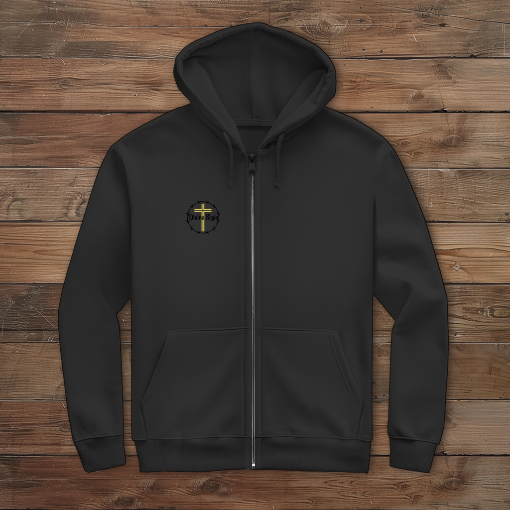 Herren Zipper Hoodie Angel