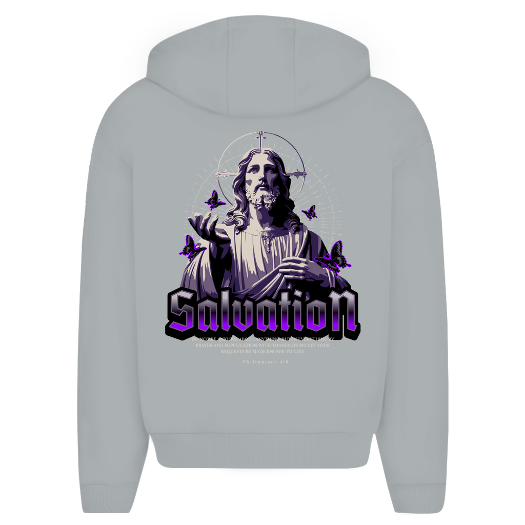 Herren Oversize Zipper Hoodie SALVATION