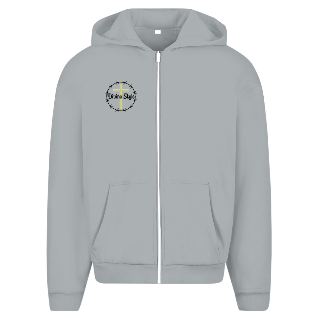 Herren Oversize Zipper Hoodie