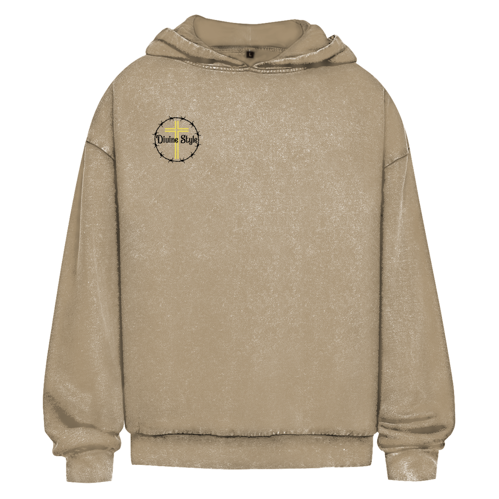 Oversize Washed Hoodie Angel