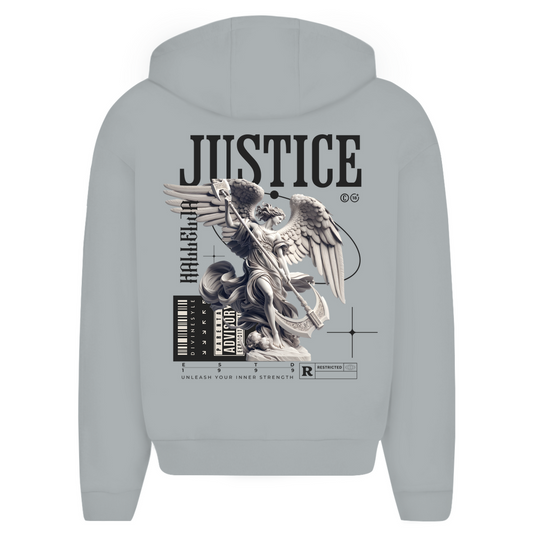 Herren Oversize Zipper Hoodie JUSTICE